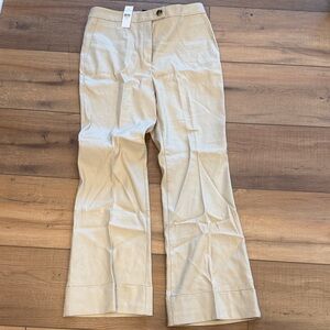 Ann Taylor Women's Tan linen slacks pants size 10